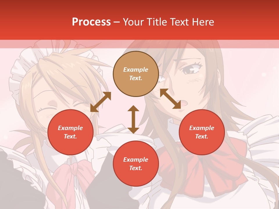 A Couple Of Anime Girls With Long Hair PowerPoint Template
