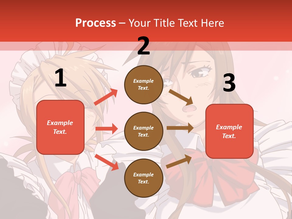 A Couple Of Anime Girls With Long Hair PowerPoint Template