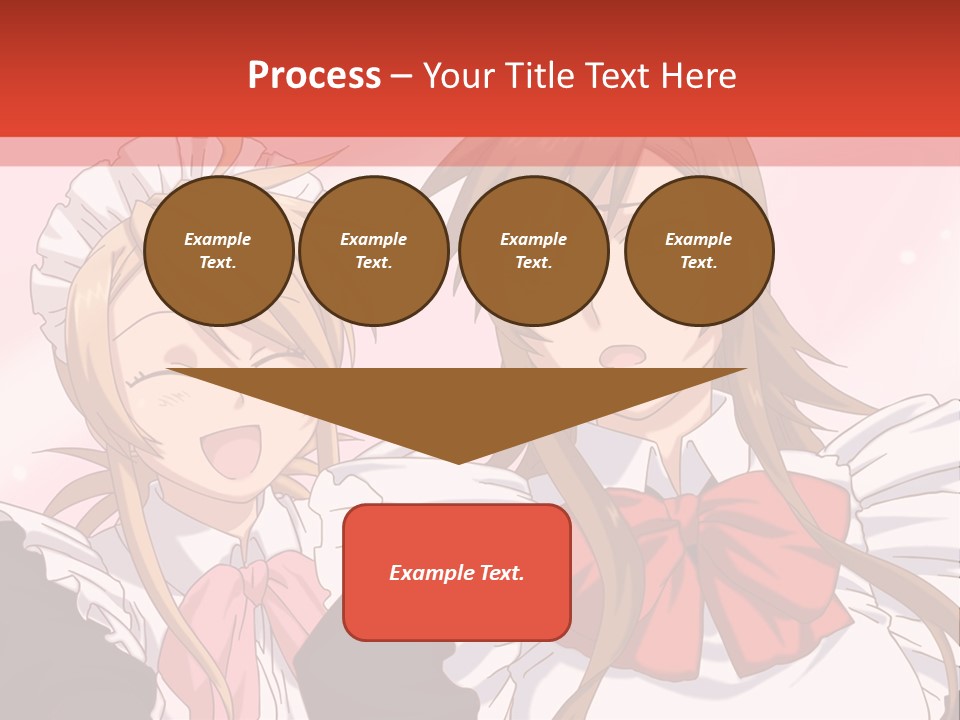 A Couple Of Anime Girls With Long Hair PowerPoint Template