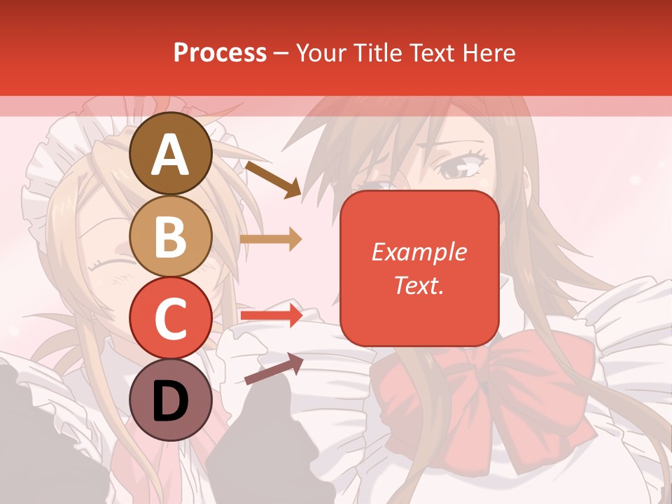 A Couple Of Anime Girls With Long Hair PowerPoint Template