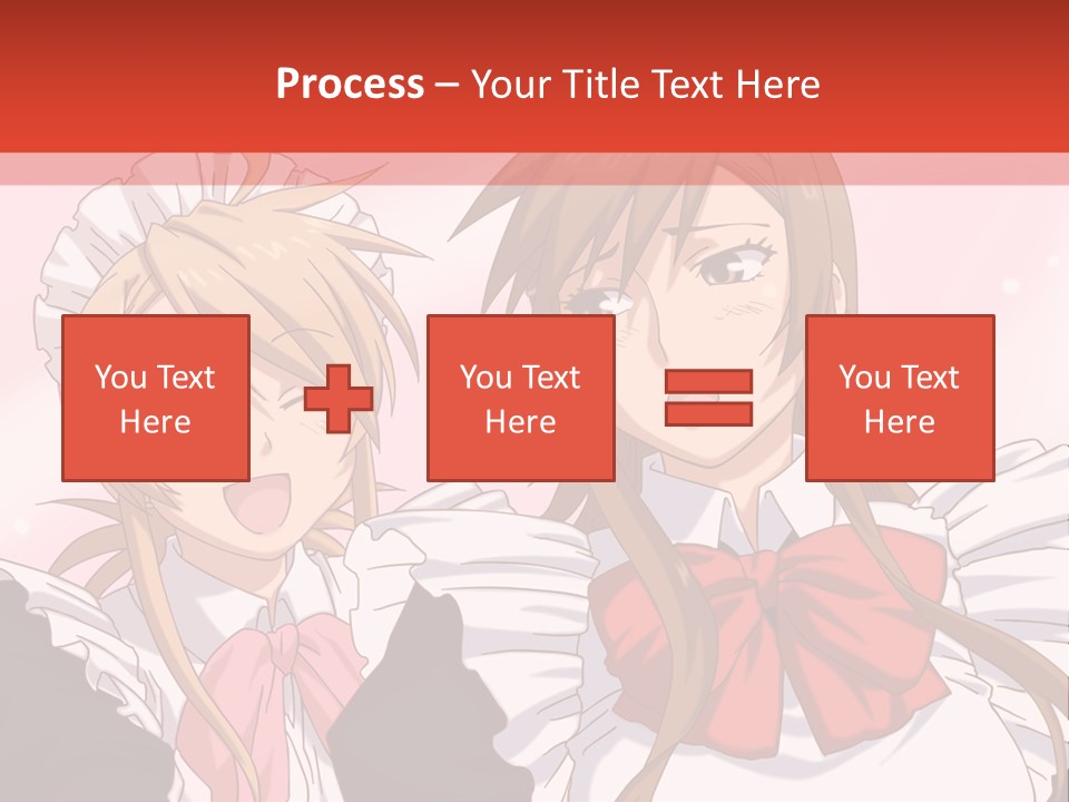 A Couple Of Anime Girls With Long Hair PowerPoint Template