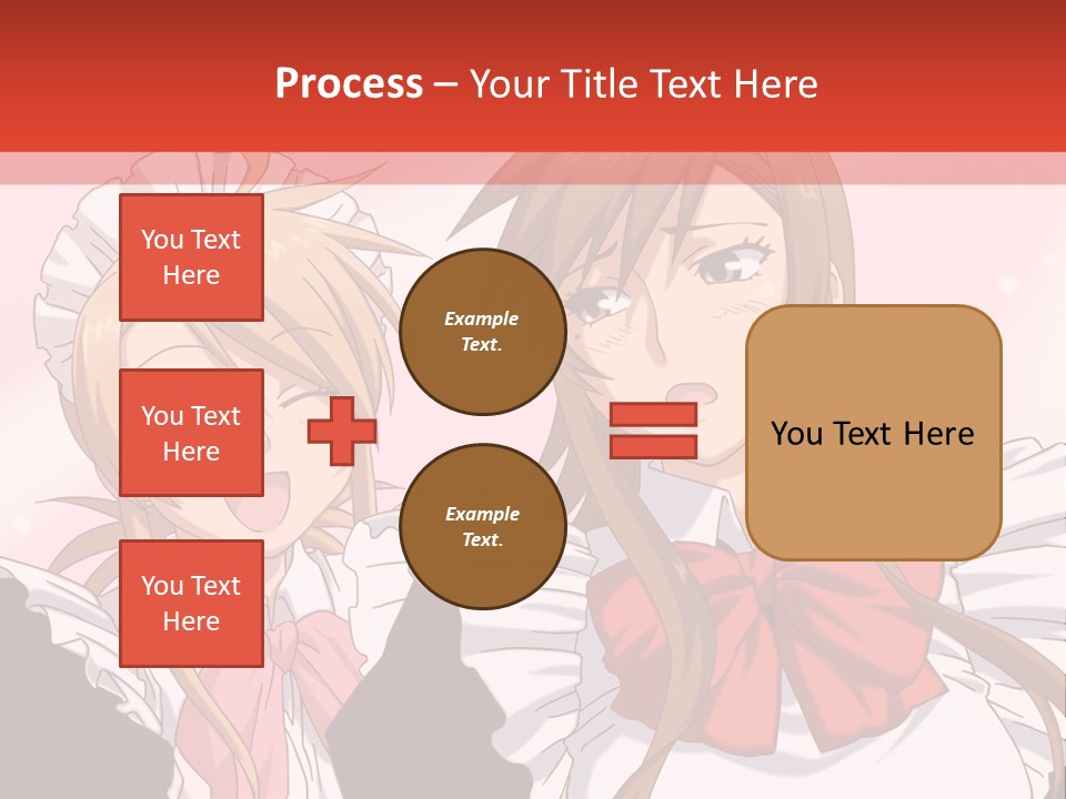 A Couple Of Anime Girls With Long Hair PowerPoint Template