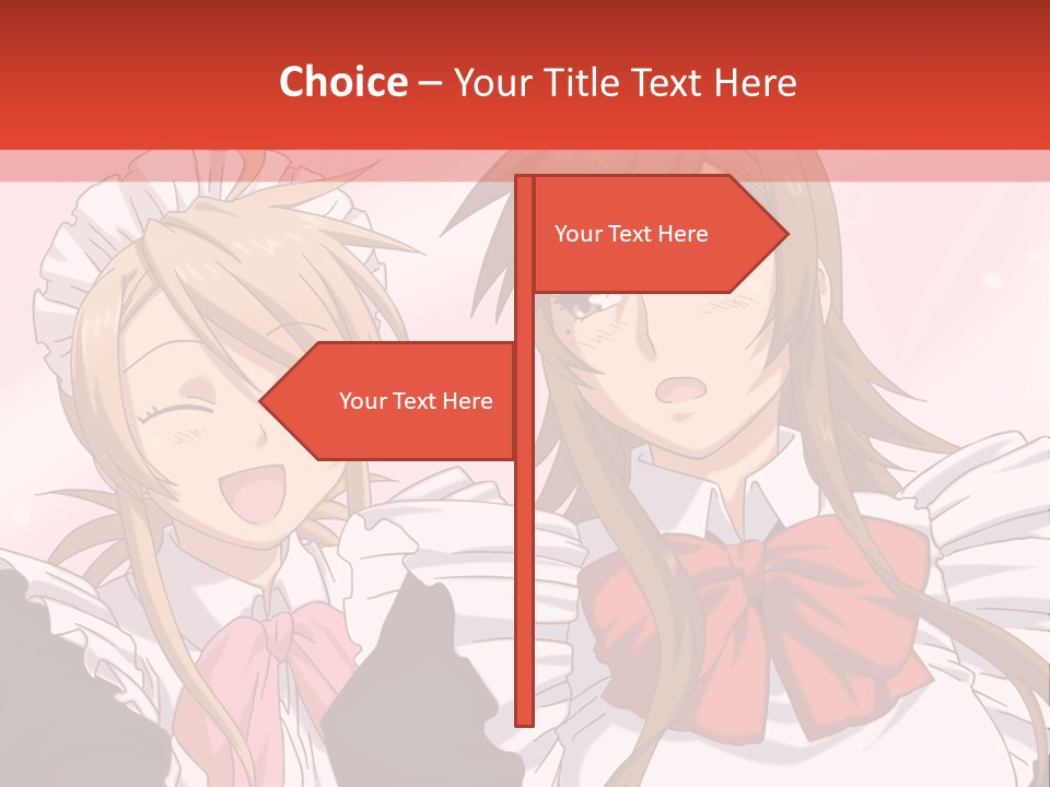 A Couple Of Anime Girls With Long Hair PowerPoint Template