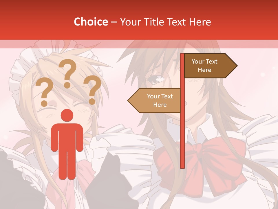 A Couple Of Anime Girls With Long Hair PowerPoint Template