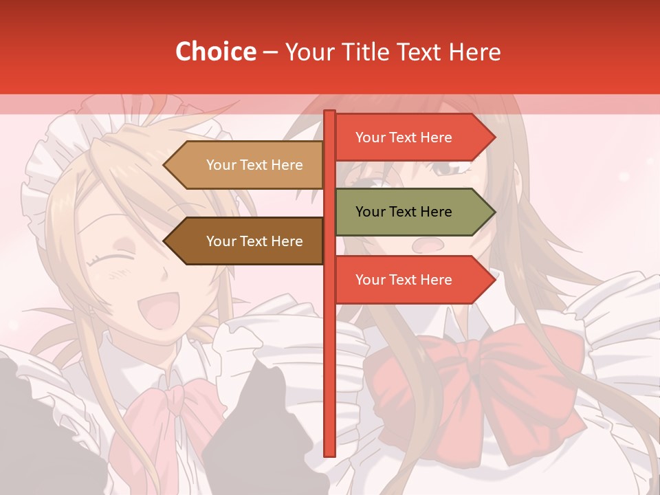 A Couple Of Anime Girls With Long Hair PowerPoint Template