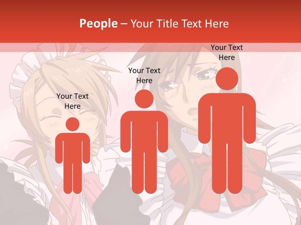 A Couple Of Anime Girls With Long Hair PowerPoint Template