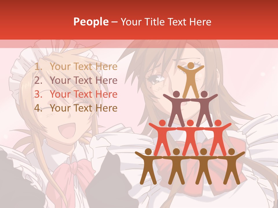 A Couple Of Anime Girls With Long Hair PowerPoint Template
