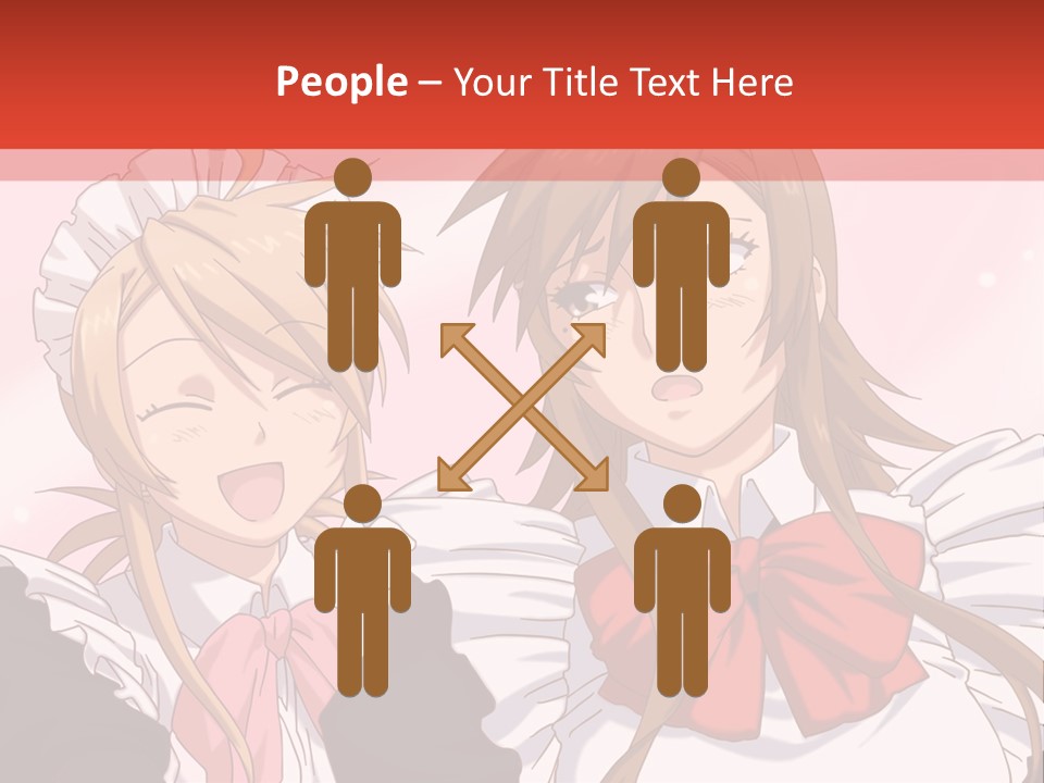 A Couple Of Anime Girls With Long Hair PowerPoint Template