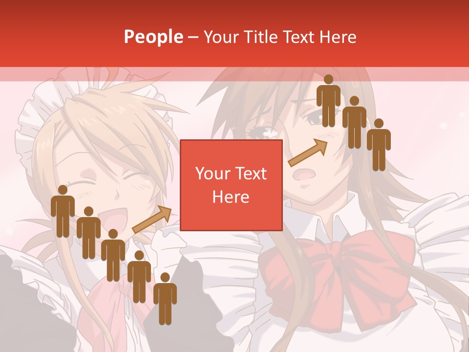 A Couple Of Anime Girls With Long Hair PowerPoint Template