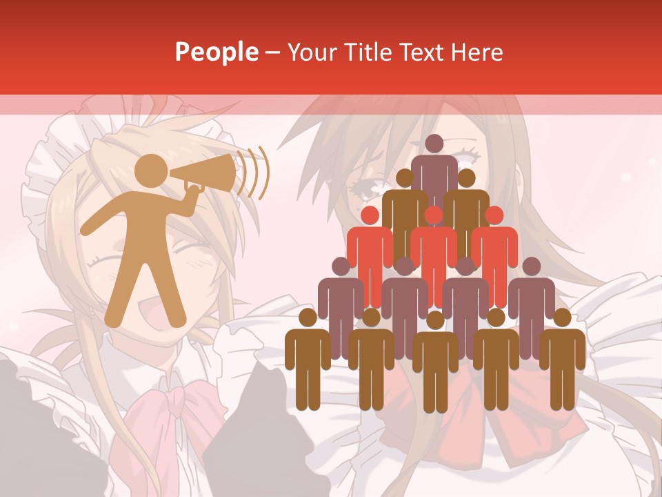 A Couple Of Anime Girls With Long Hair PowerPoint Template