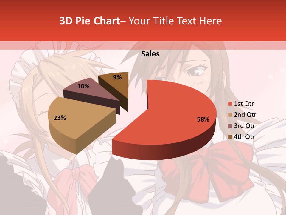 A Couple Of Anime Girls With Long Hair PowerPoint Template