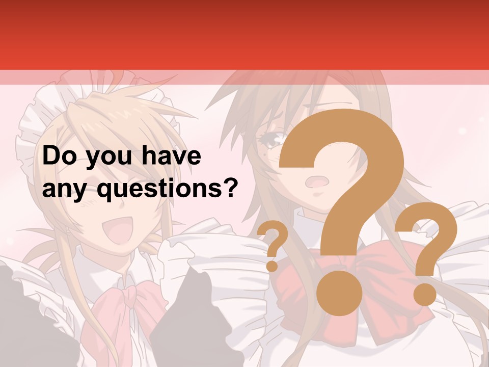 A Couple Of Anime Girls With Long Hair PowerPoint Template