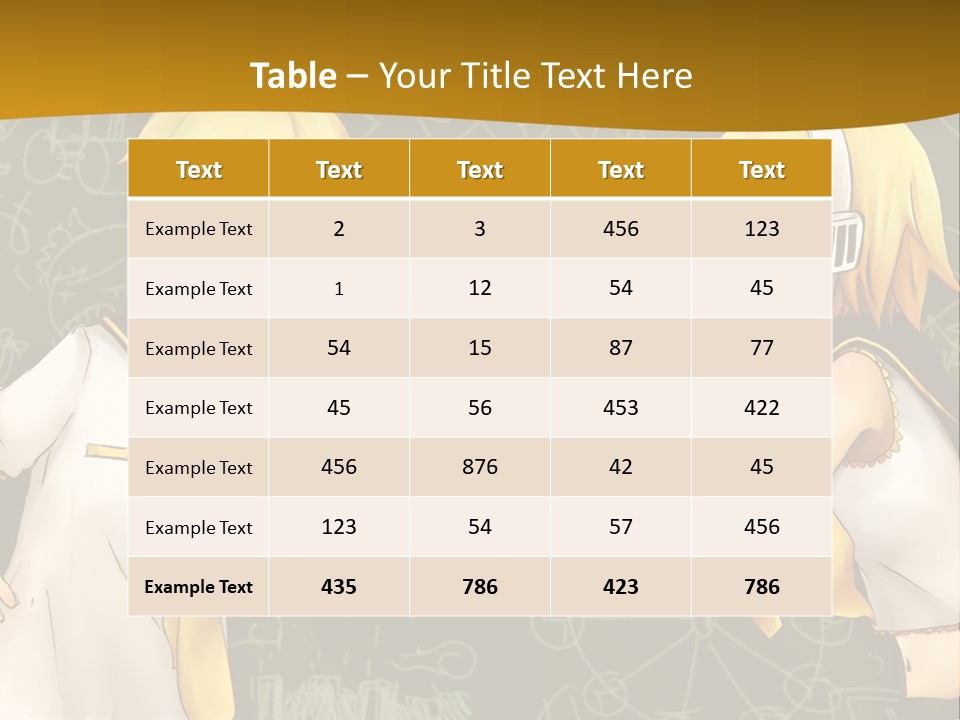 A Couple Of Anime Girls Standing Next To Each Other PowerPoint Template