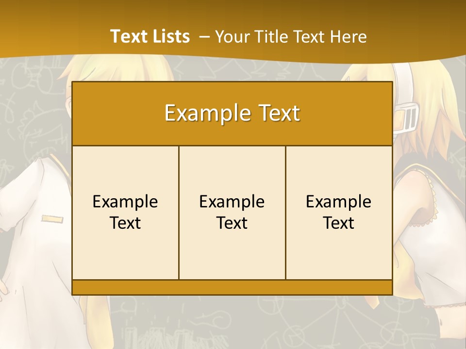 A Couple Of Anime Girls Standing Next To Each Other PowerPoint Template