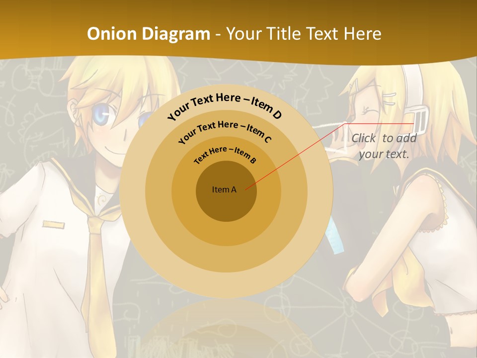 A Couple Of Anime Girls Standing Next To Each Other PowerPoint Template