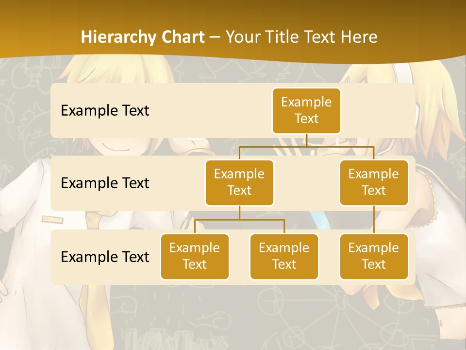 A Couple Of Anime Girls Standing Next To Each Other PowerPoint Template