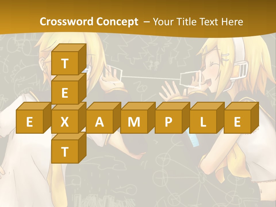 A Couple Of Anime Girls Standing Next To Each Other PowerPoint Template