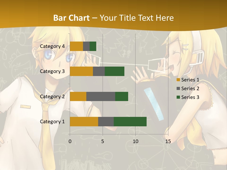 A Couple Of Anime Girls Standing Next To Each Other PowerPoint Template