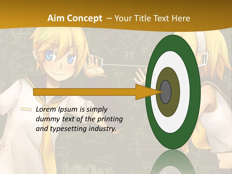 A Couple Of Anime Girls Standing Next To Each Other PowerPoint Template