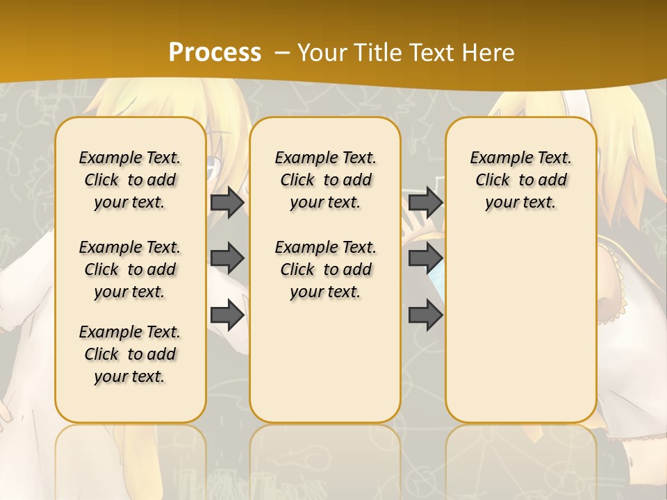 A Couple Of Anime Girls Standing Next To Each Other PowerPoint Template