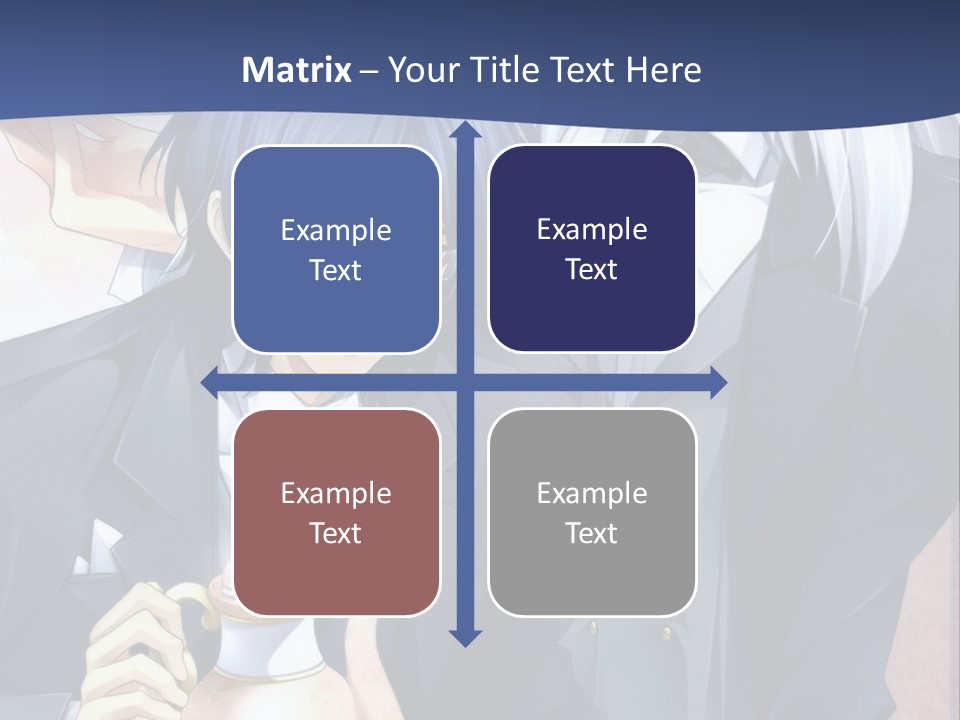 A Couple Of People Standing Next To Each Other PowerPoint Template
