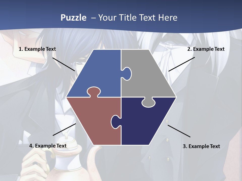 A Couple Of People Standing Next To Each Other PowerPoint Template