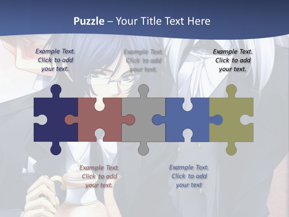 A Couple Of People Standing Next To Each Other PowerPoint Template