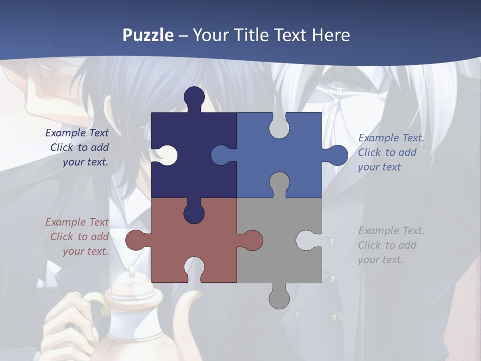 A Couple Of People Standing Next To Each Other PowerPoint Template