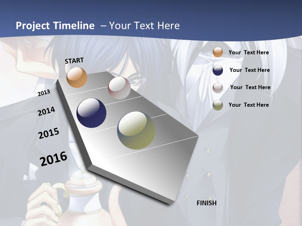 A Couple Of People Standing Next To Each Other PowerPoint Template