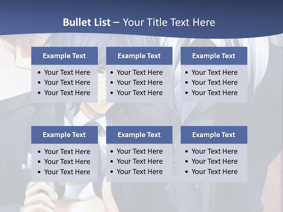 A Couple Of People Standing Next To Each Other PowerPoint Template