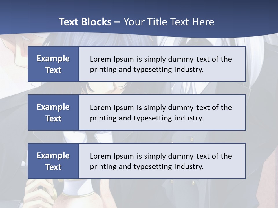 A Couple Of People Standing Next To Each Other PowerPoint Template