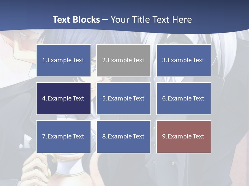 A Couple Of People Standing Next To Each Other PowerPoint Template