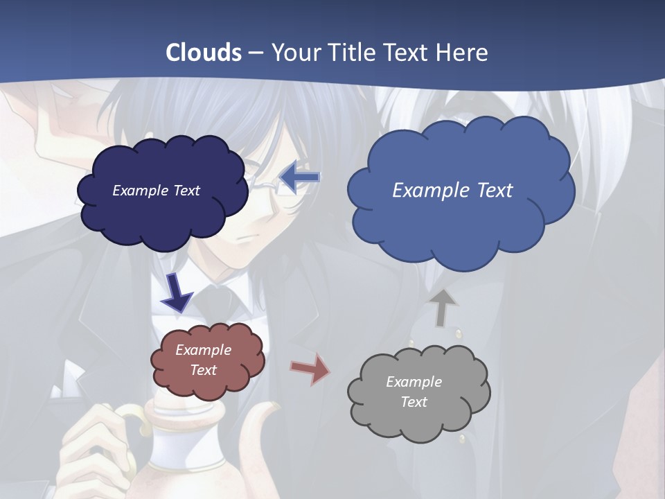 A Couple Of People Standing Next To Each Other PowerPoint Template