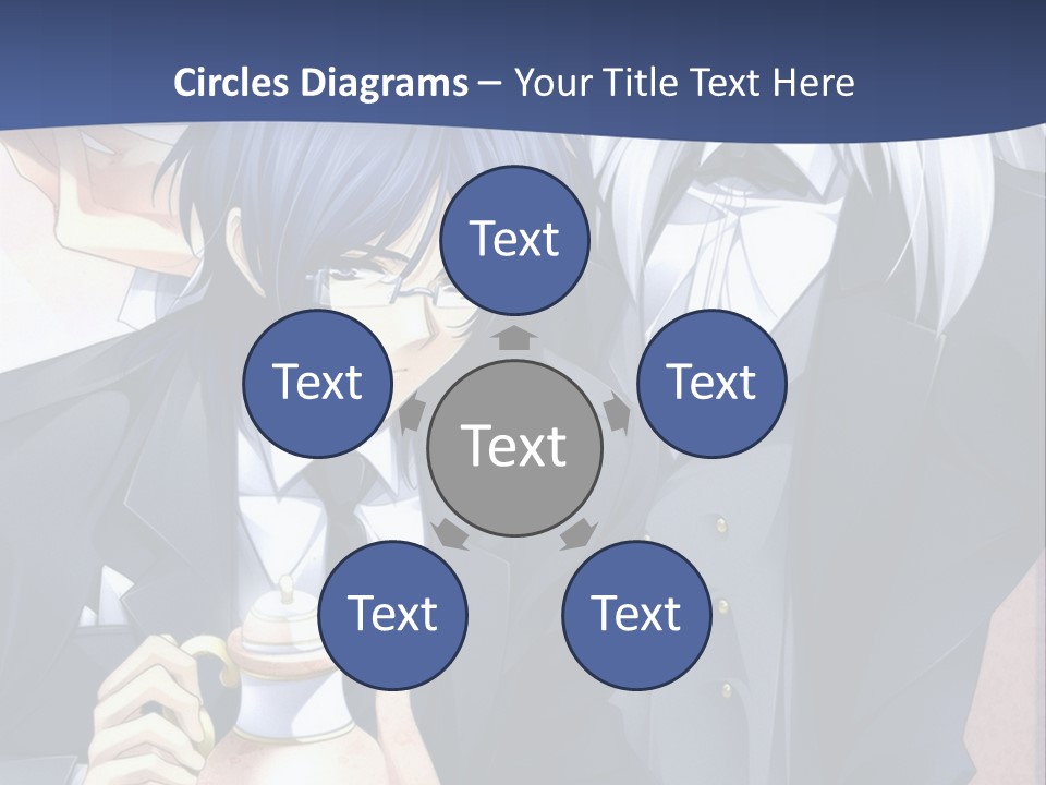 A Couple Of People Standing Next To Each Other PowerPoint Template