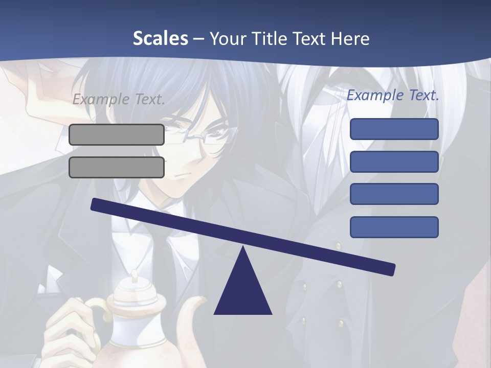 A Couple Of People Standing Next To Each Other PowerPoint Template