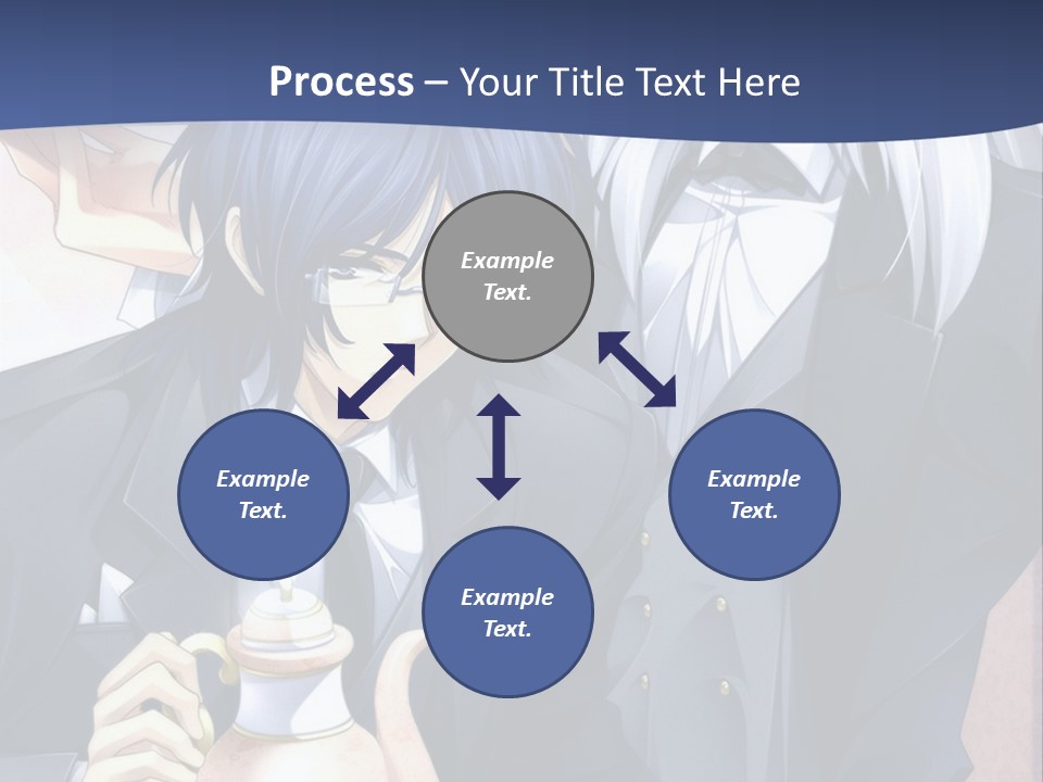 A Couple Of People Standing Next To Each Other PowerPoint Template