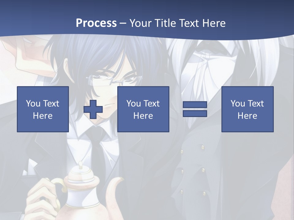 A Couple Of People Standing Next To Each Other PowerPoint Template