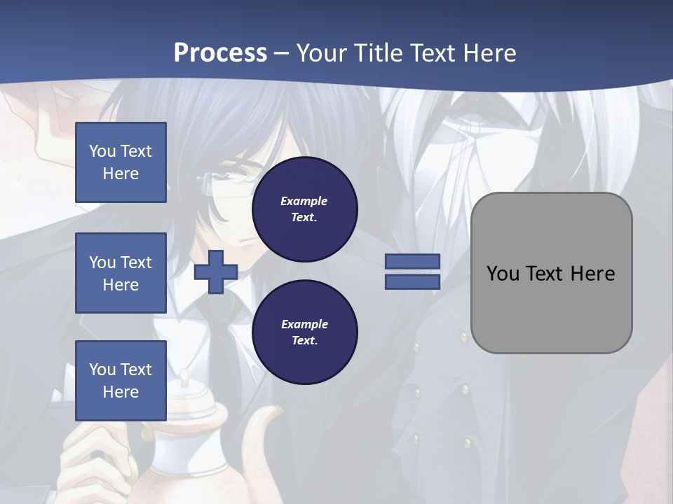 A Couple Of People Standing Next To Each Other PowerPoint Template
