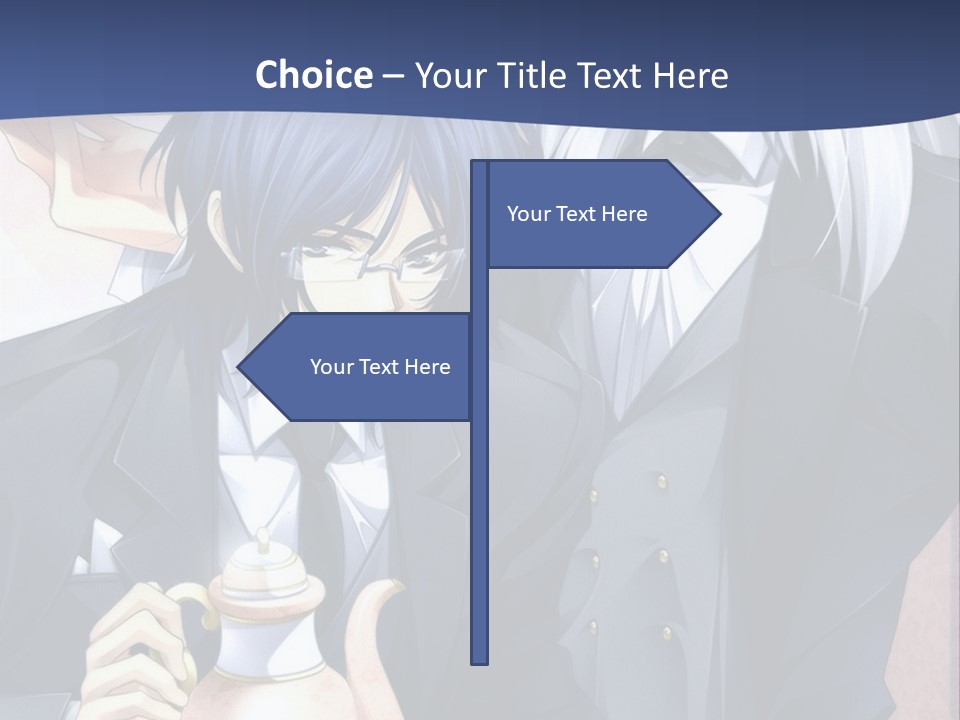 A Couple Of People Standing Next To Each Other PowerPoint Template