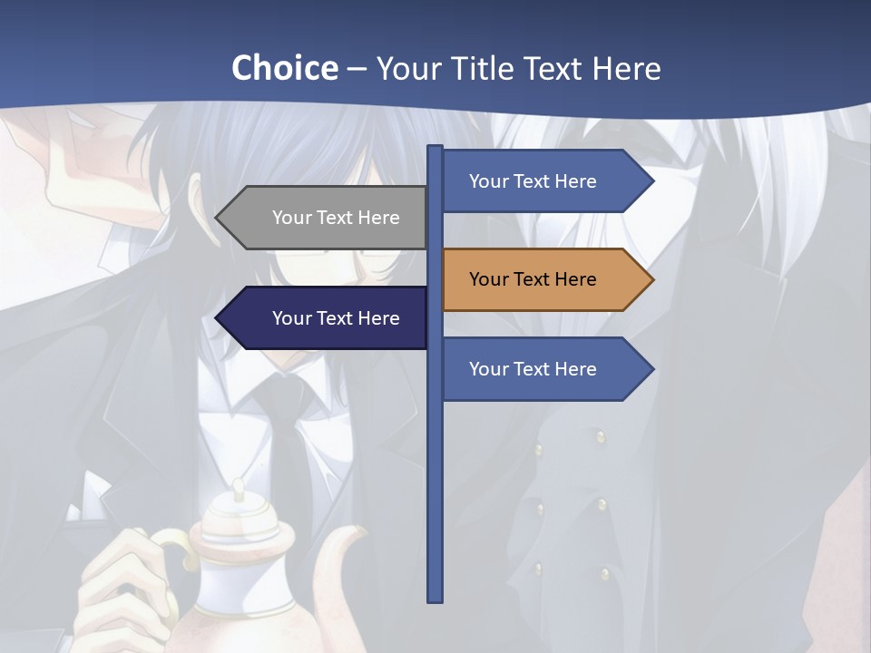 A Couple Of People Standing Next To Each Other PowerPoint Template