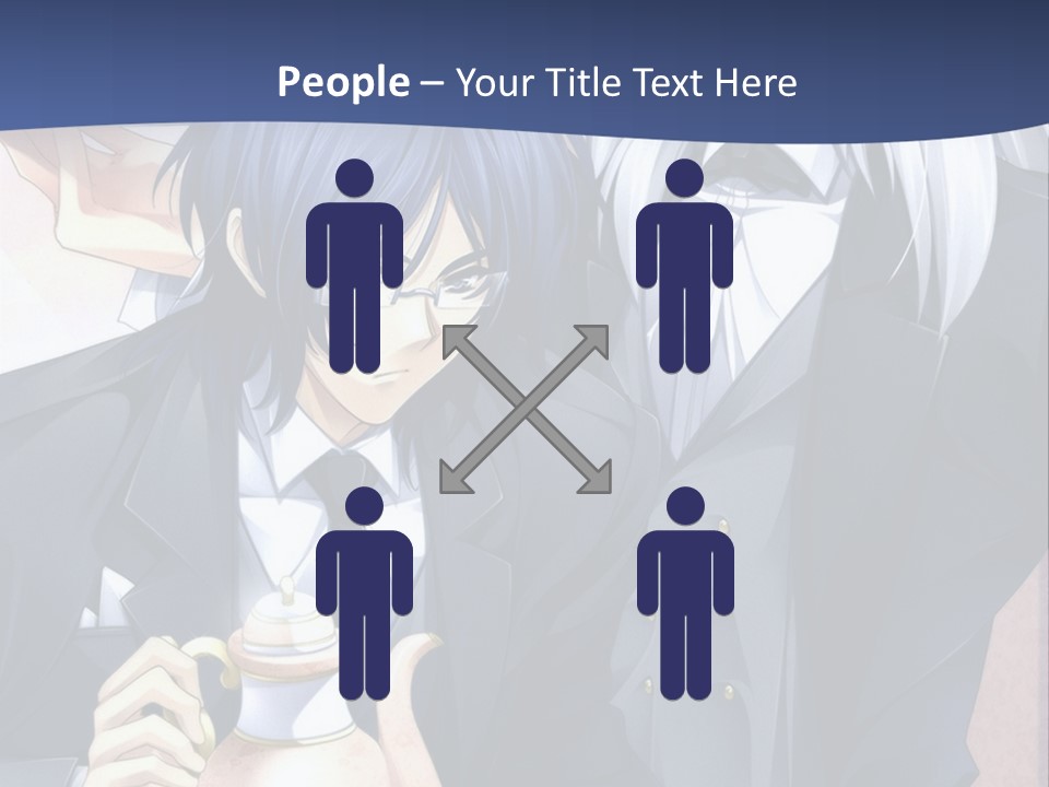 A Couple Of People Standing Next To Each Other PowerPoint Template