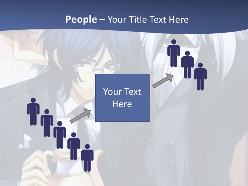 A Couple Of People Standing Next To Each Other PowerPoint Template