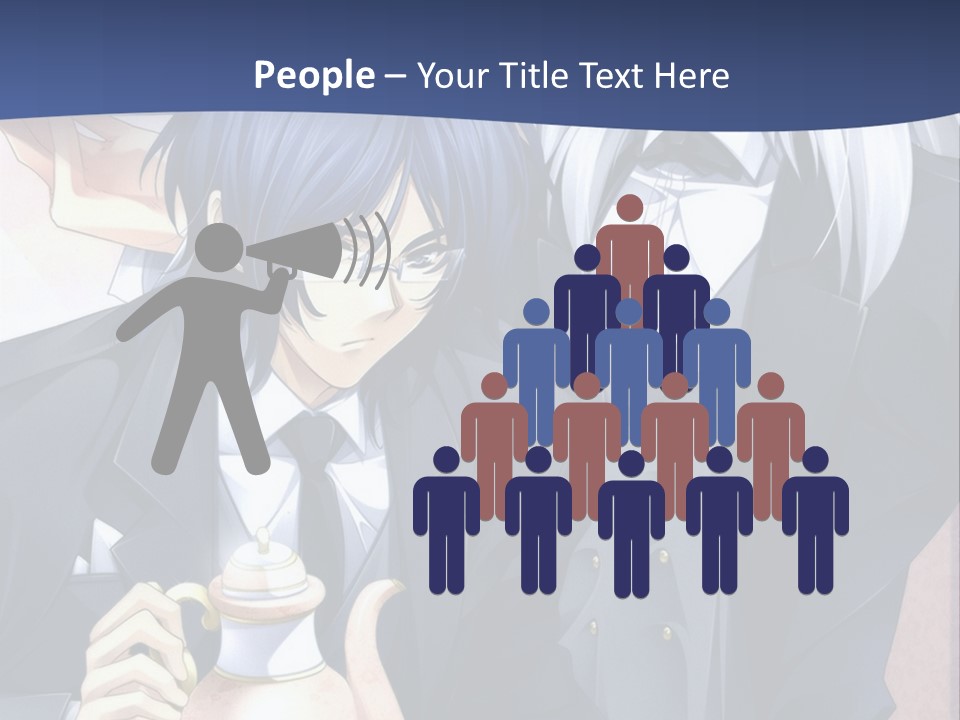 A Couple Of People Standing Next To Each Other PowerPoint Template