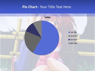 A Couple Of Anime Characters Sitting Next To Each Other PowerPoint Template