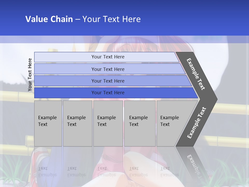 A Couple Of Anime Characters Sitting Next To Each Other PowerPoint Template