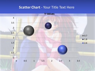 A Couple Of Anime Characters Sitting Next To Each Other PowerPoint Template