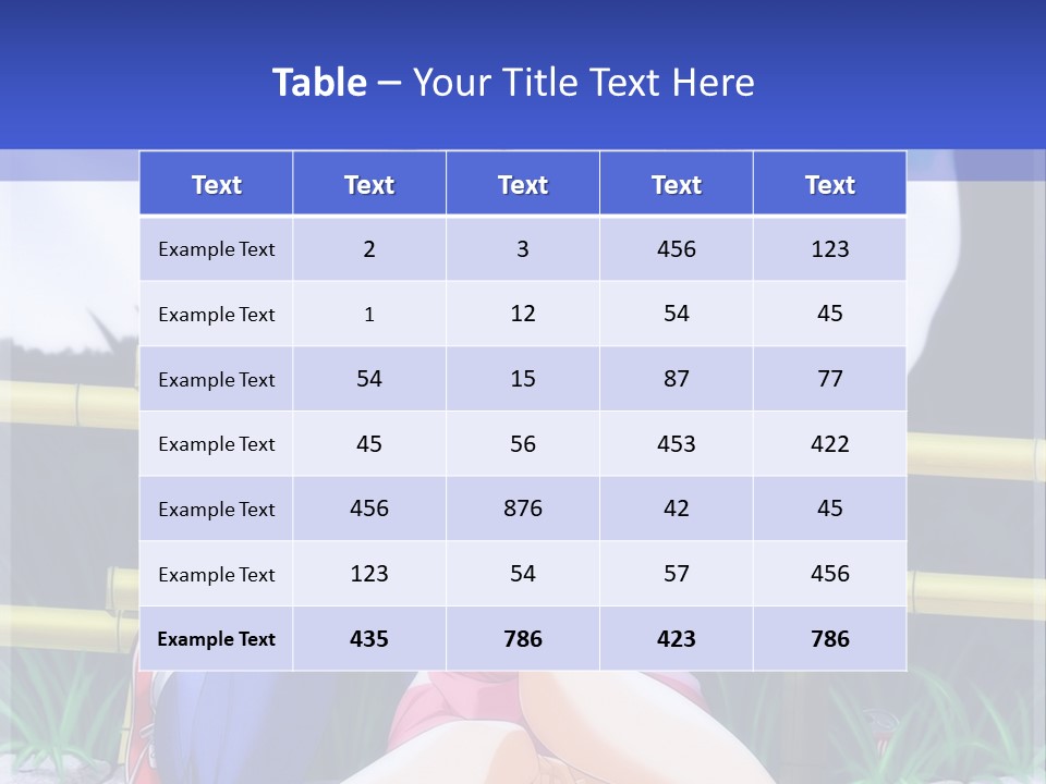A Couple Of Anime Characters Sitting Next To Each Other PowerPoint Template