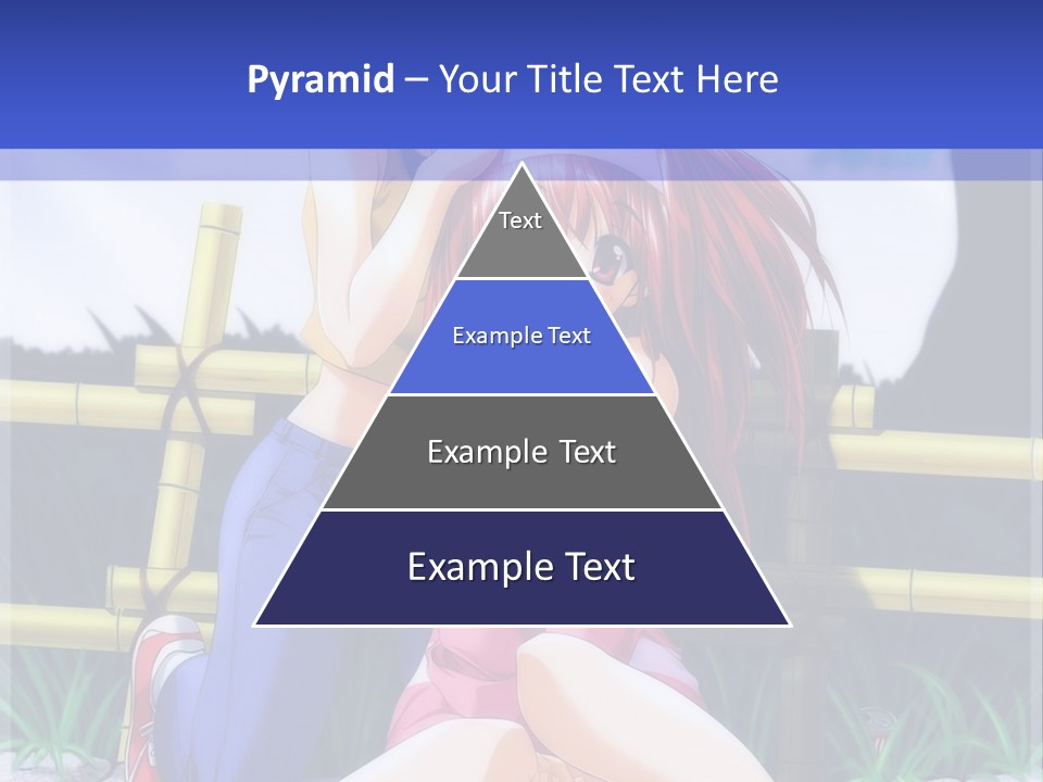A Couple Of Anime Characters Sitting Next To Each Other PowerPoint Template