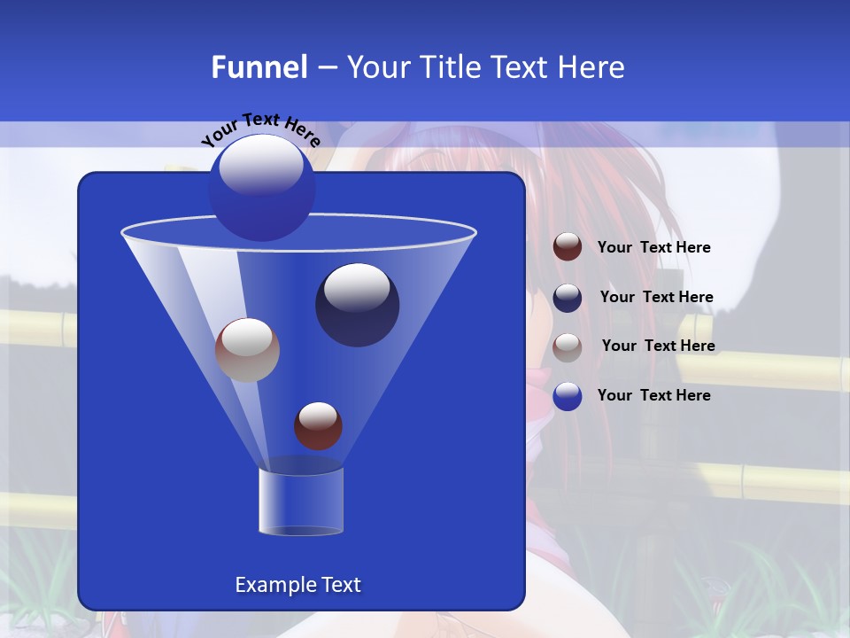 A Couple Of Anime Characters Sitting Next To Each Other PowerPoint Template