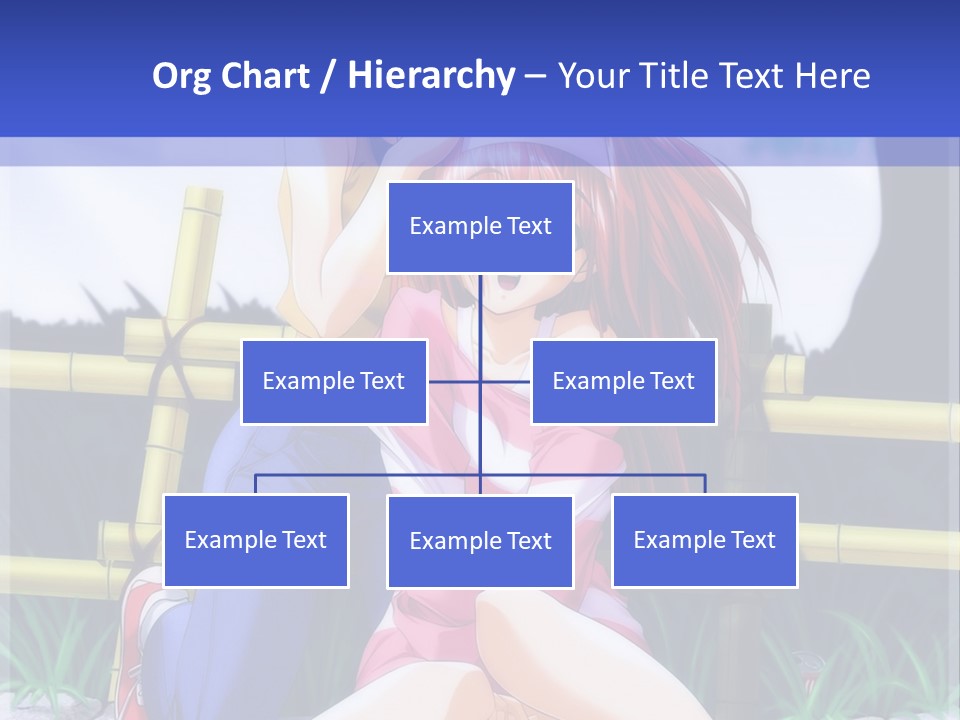 A Couple Of Anime Characters Sitting Next To Each Other PowerPoint Template